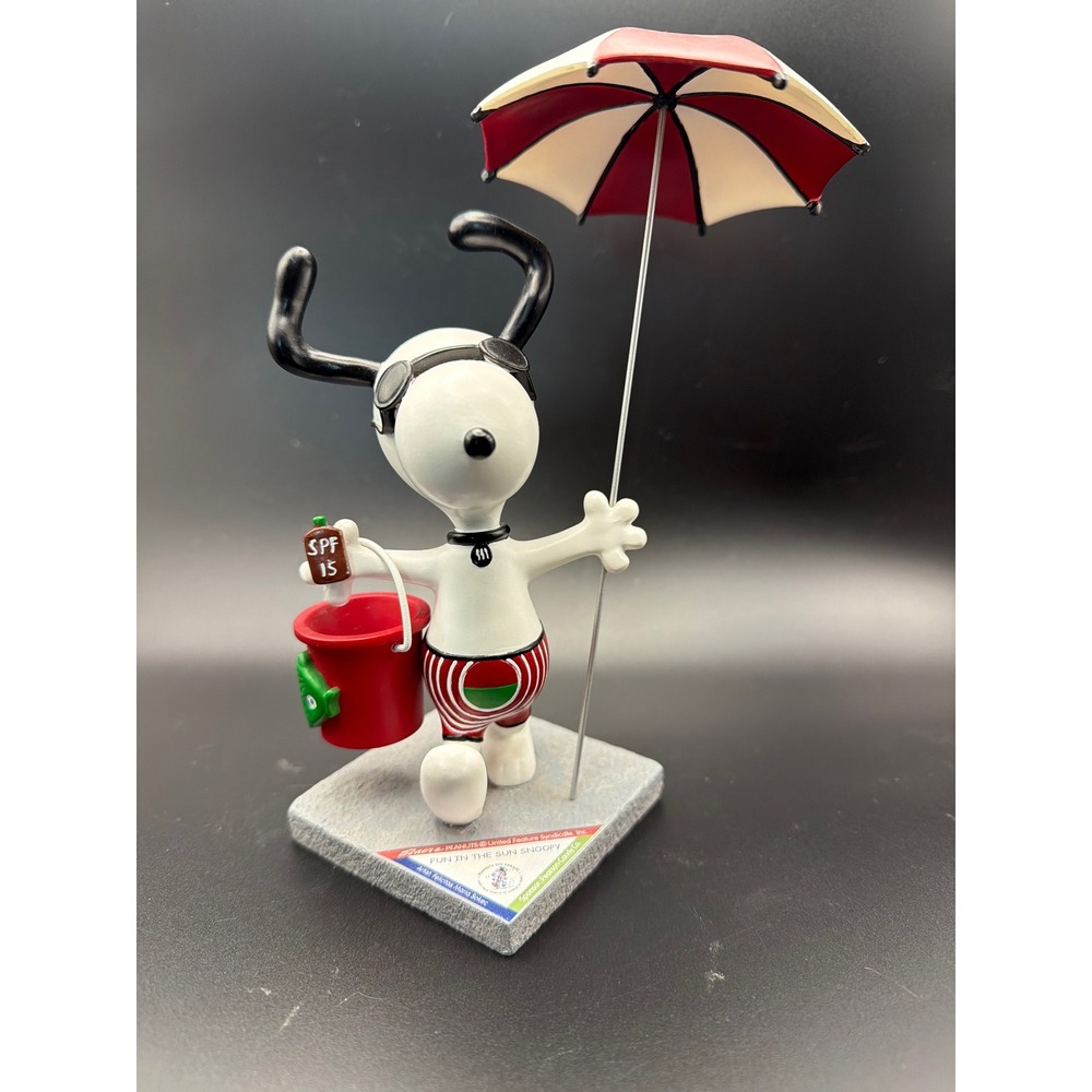 Westland Giftware Peanuts On Parade Fun In The Sun Snoopy Figurine 8397 Beach